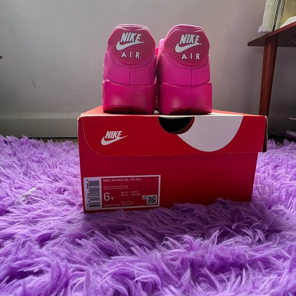 Nike Women's Hot Pink Air Max Sneakers - Picture 2 of 4